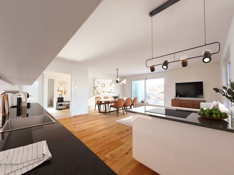 Neubauwohnung mit Westterrasse nahe der Alten Donau