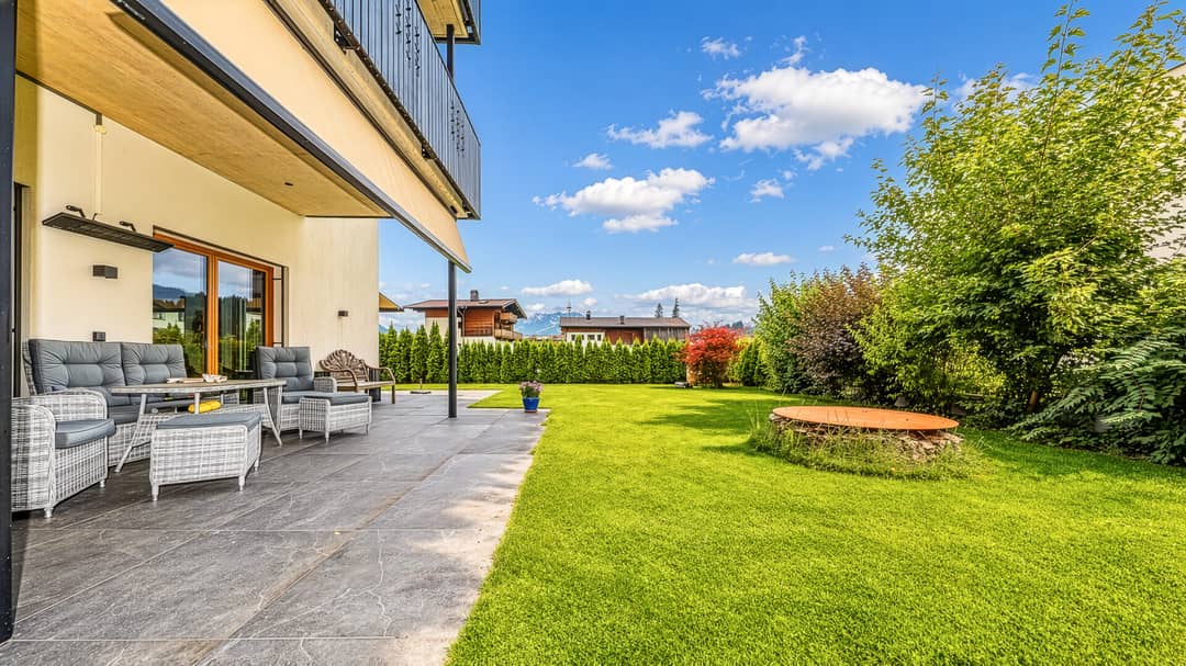 Barrierefreie Erdgeschosswohnung mit Garten und Fernblick