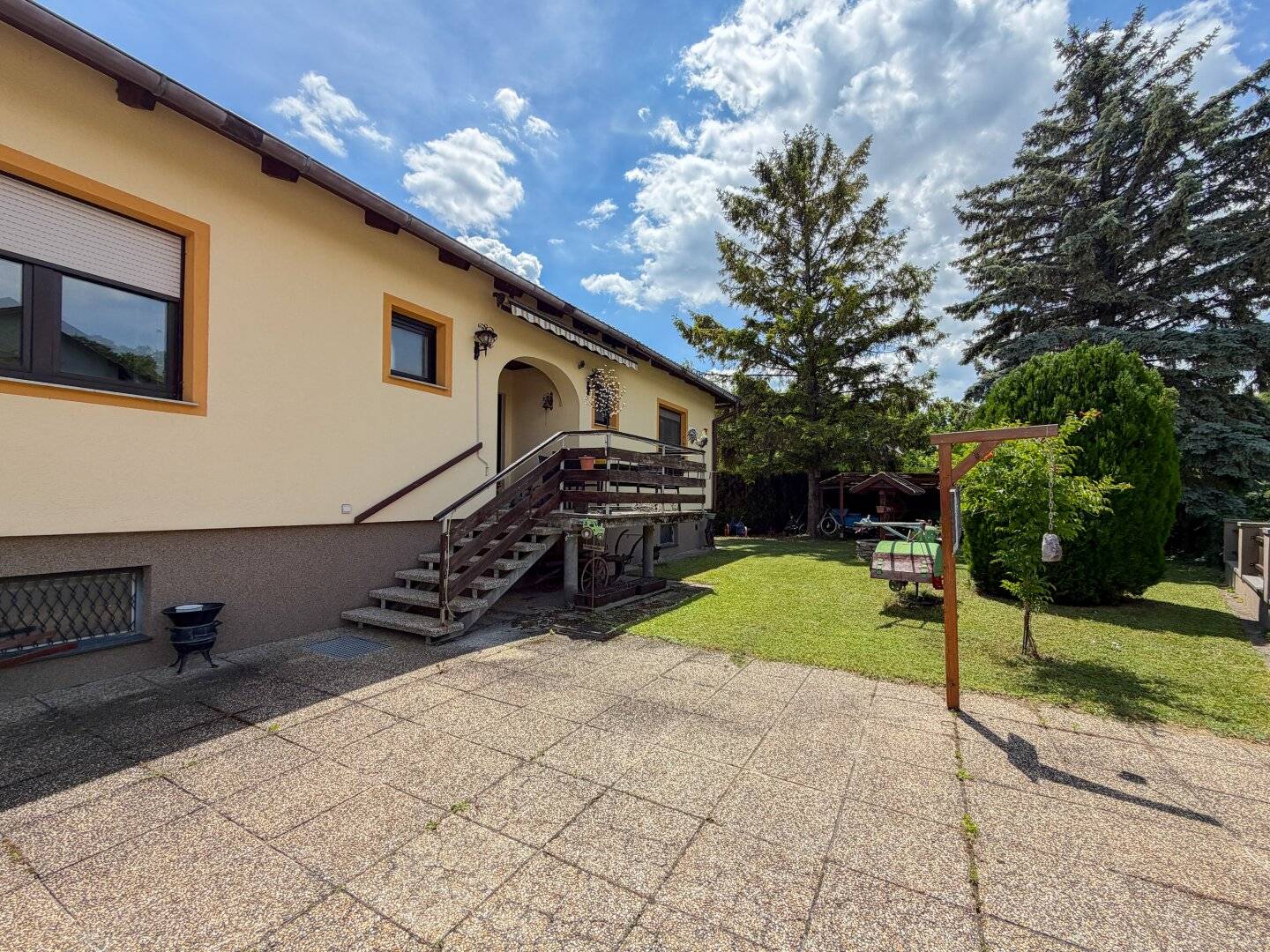 Single family home with pool and large garden