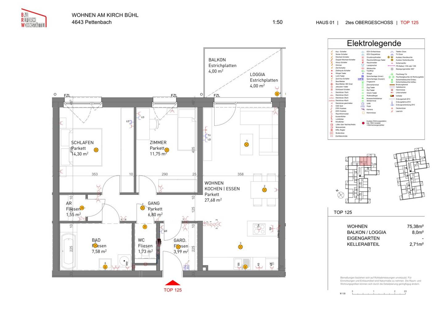 Neubauwohnung mit Loggia in ruhiger Siedlungslage