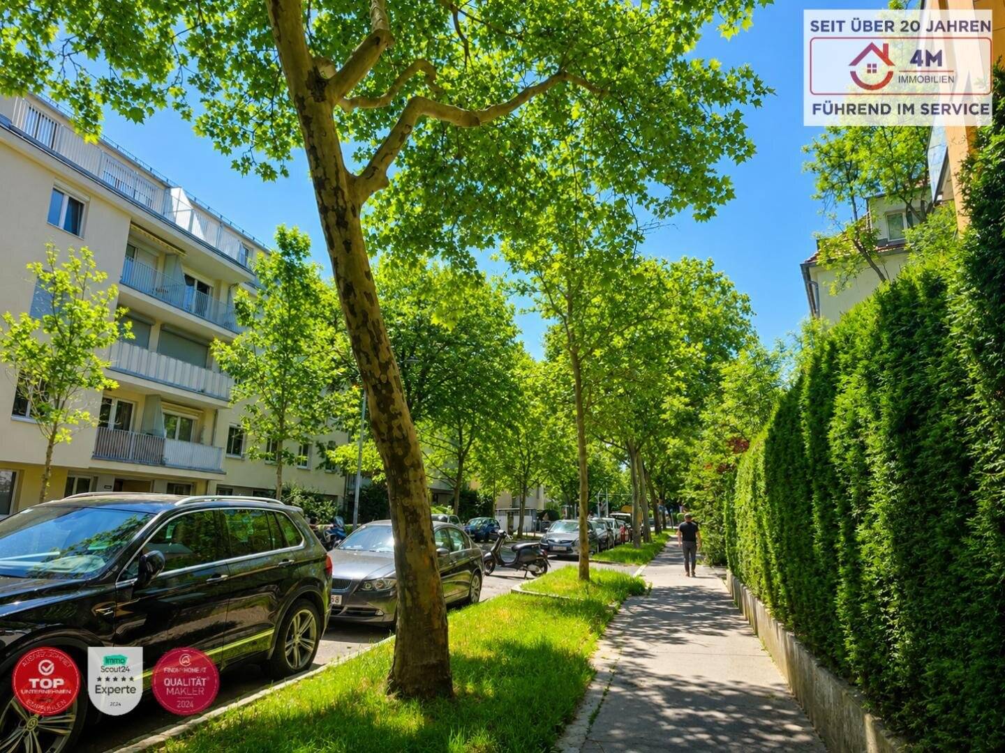 Helle Terrassenwohnung mit Balkon und Gemeinschaftsgarten in Hietzing