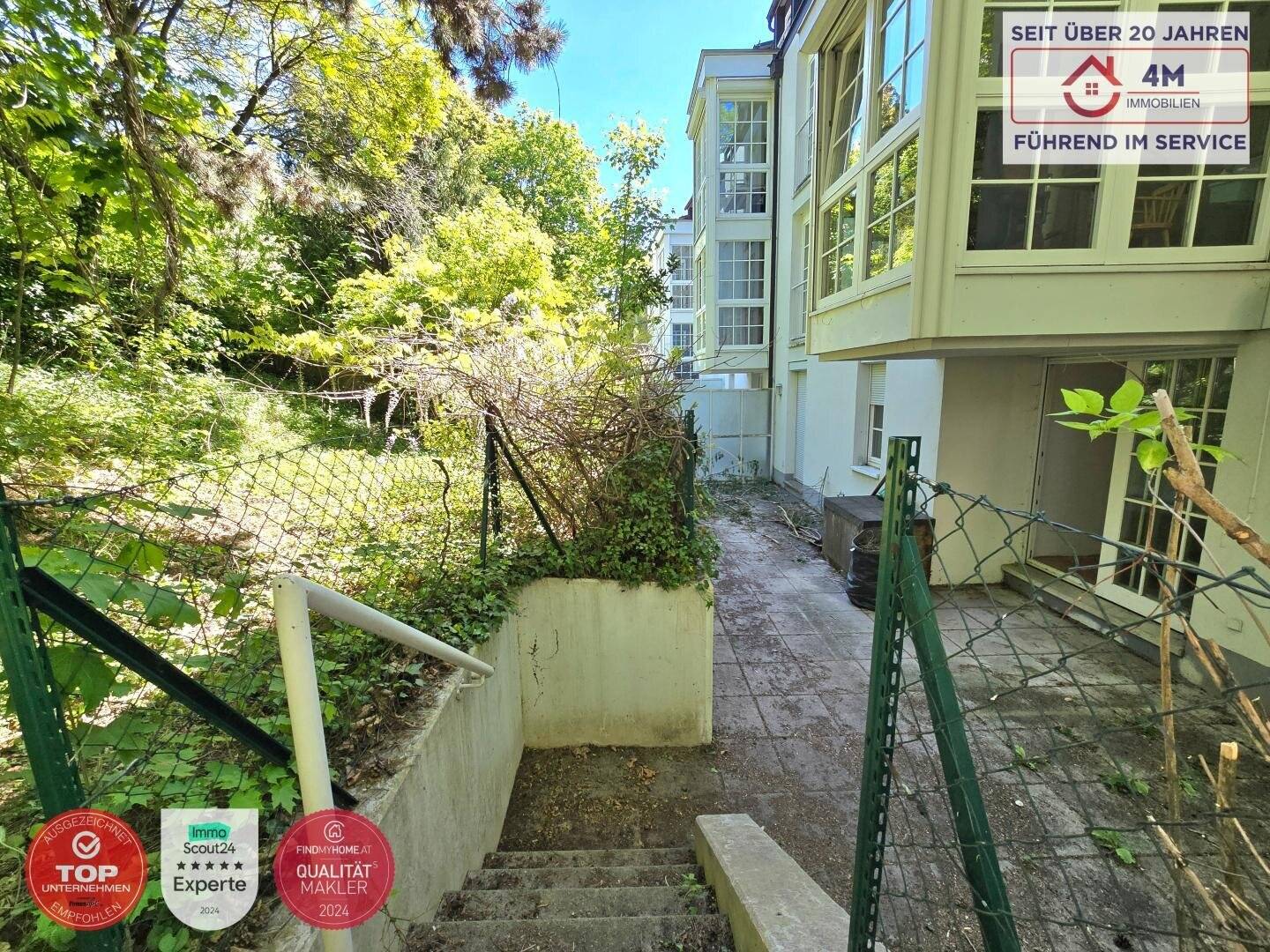 Helle Terrassenwohnung mit Privatgarten und Garage in Grünruhelage