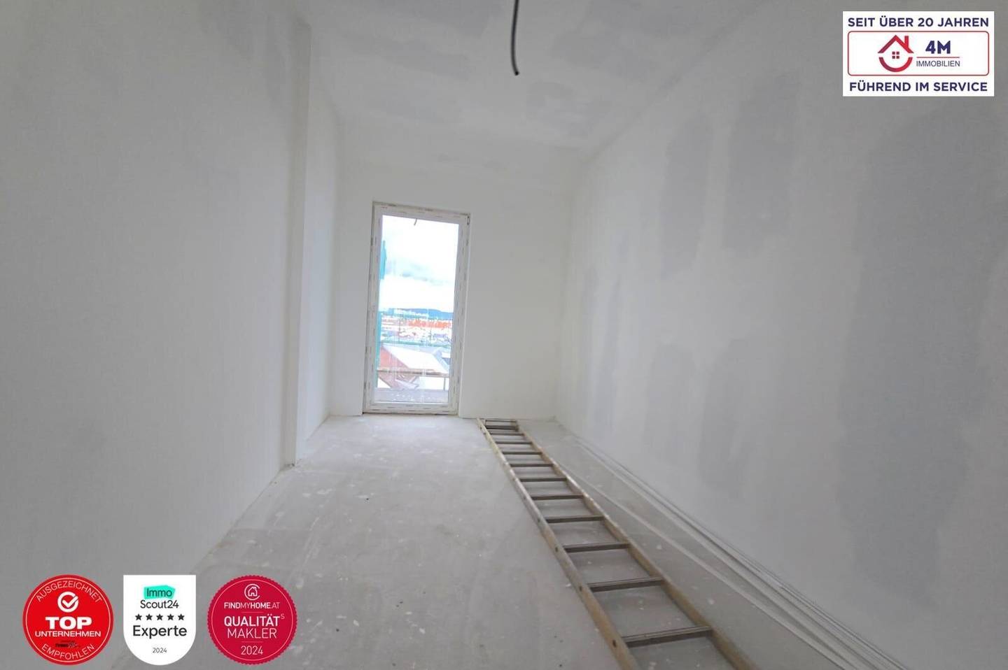 Exklusive 3-Zimmer-Dachgeschosswohnung mit Terrasse und 36m² Dachterrasse im Erstbezug!