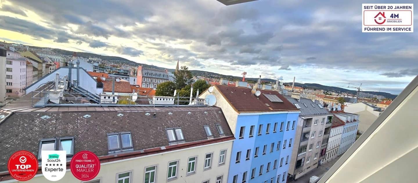 Wunderschöne Dachgeschosswohnung mit 15 m² Terrasse und 24 m² Dachterrasse im Erstbezug!