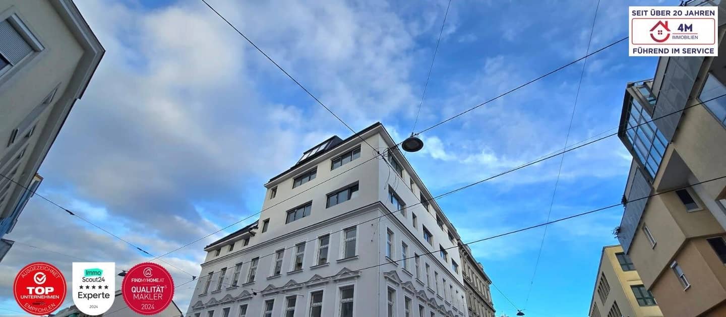 Wunderschöne Dachgeschosswohnung mit 15 m² Terrasse und 24 m² Dachterrasse im Erstbezug!