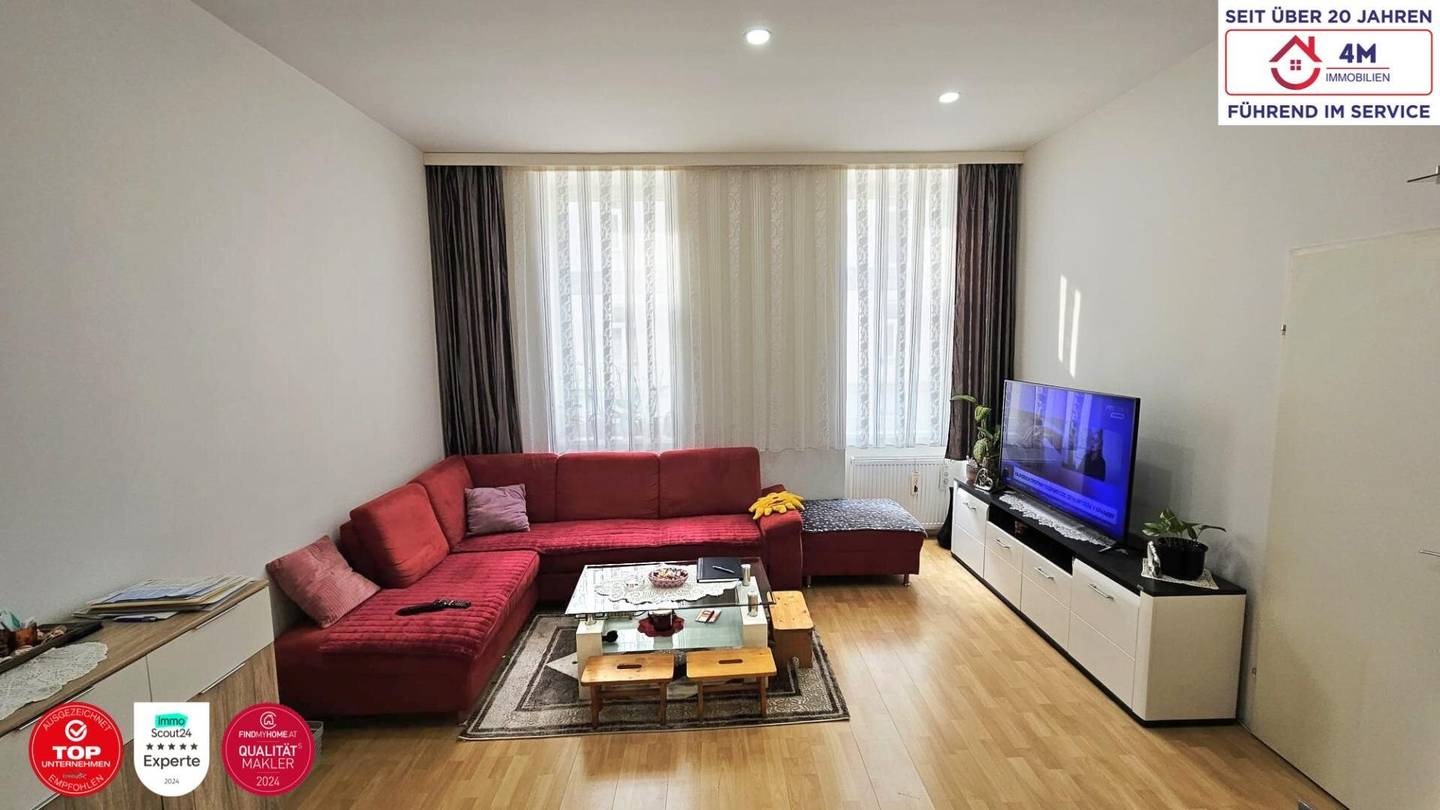 Helle Altbauwohnung mit separater Küche im 10. Bezirk