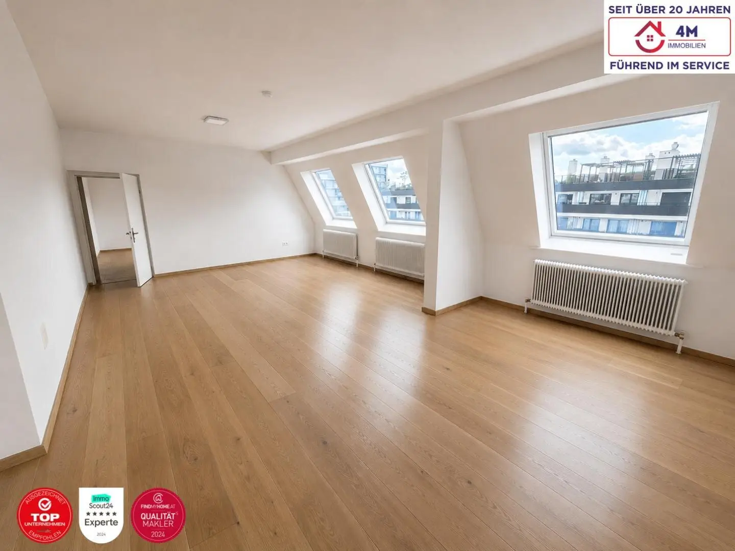 Light-Flooded Penthouse Apartment with Garage and EV Charging