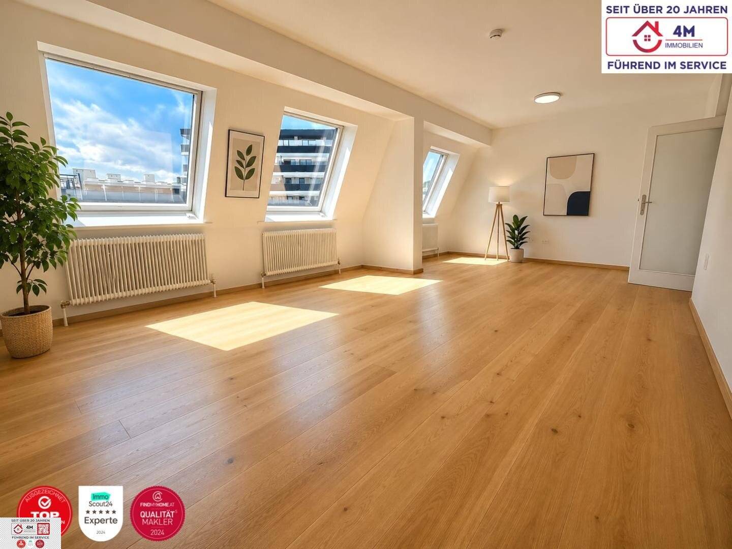 Lichtdurchflutete Dachgeschosswohnung mit Garage und E-Ladestation