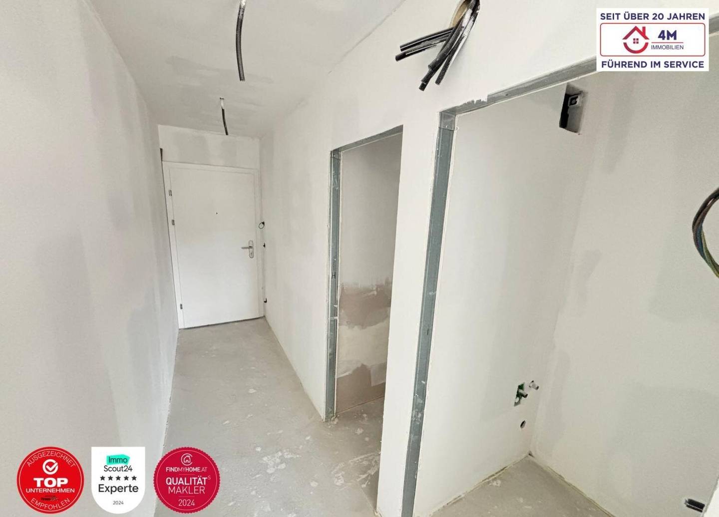 Prime first occupancy in the new building! Perfectly laid-out 2-room apartment with 54.40 m² on the 4th floor with elevator
