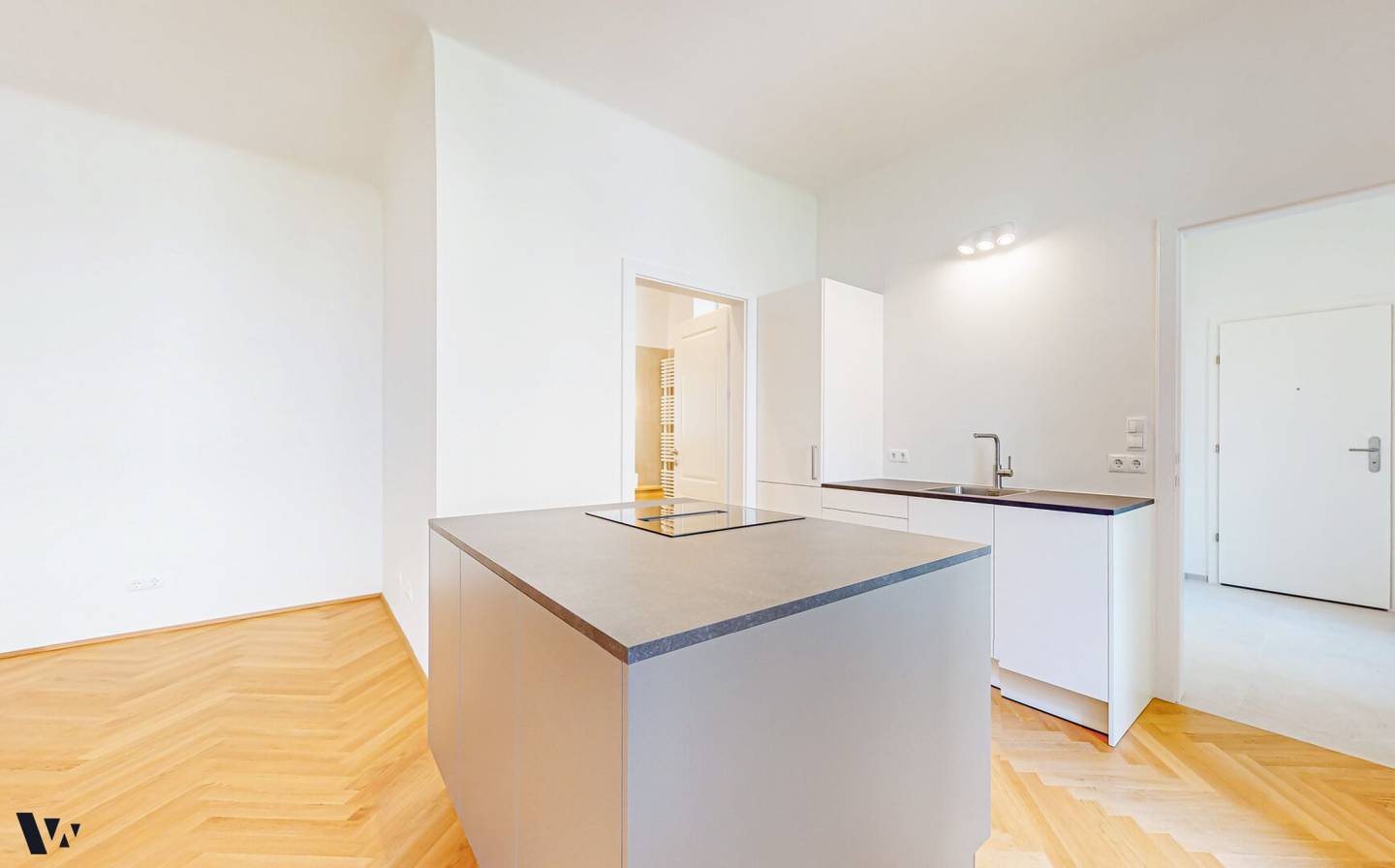 Architect renovated Altbau apartment in Stuwerviertel with green view