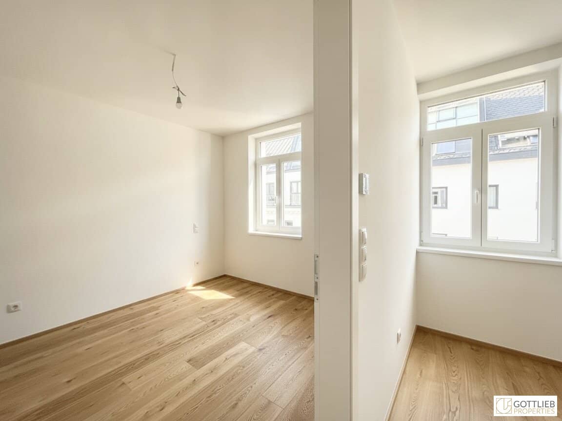 Barrierefreie Altbauwohnung mit Parkett und Fußbodenheizung