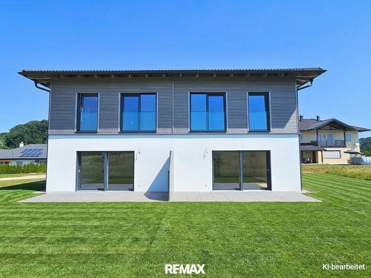New build semi detached house with garden and south facing terrace