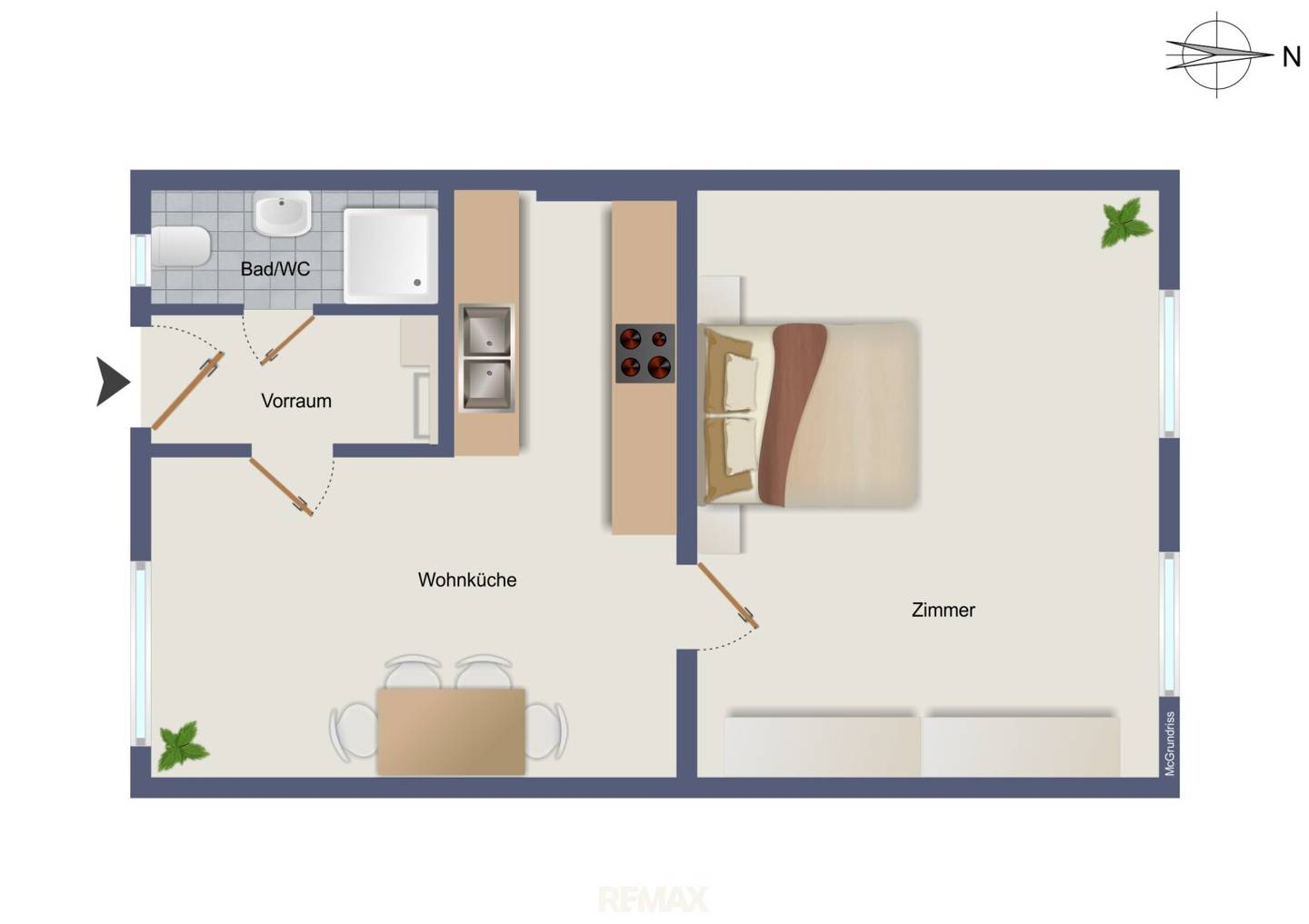 Compact Apartment with Infrared Heating and Fitted Kitchen in Graz