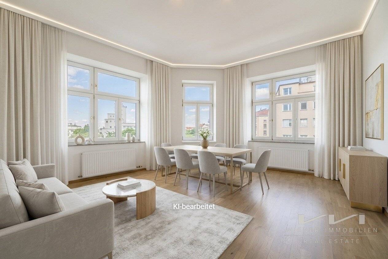 Bright period apartment with panoramic views and U-Bahn access