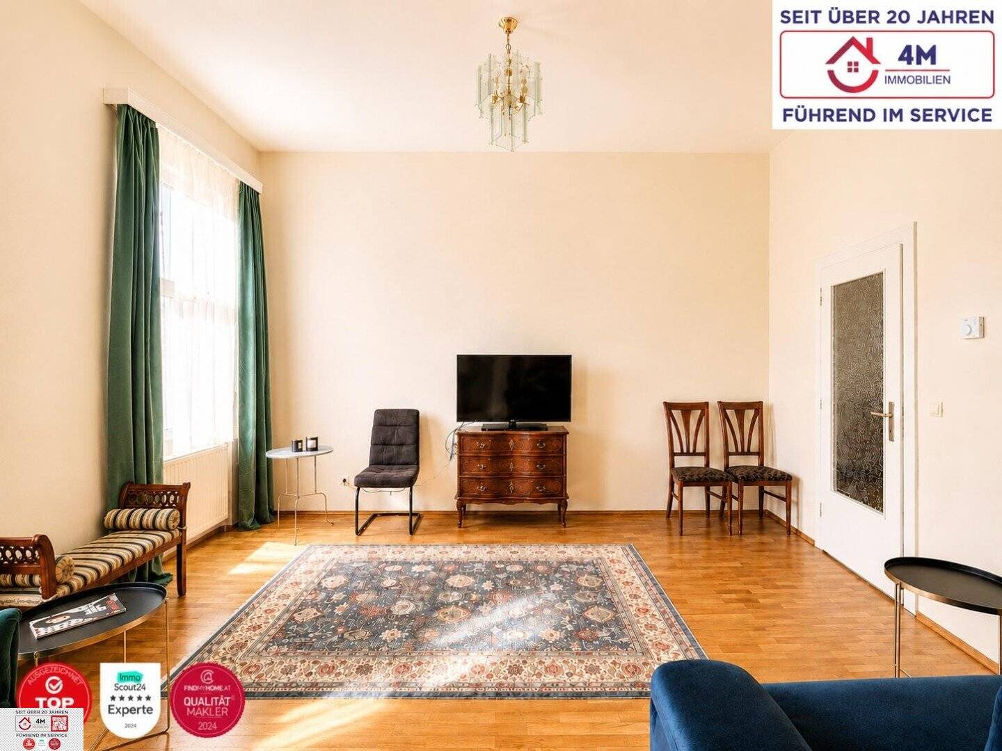 Charming period apartment with elevator and parquet in quiet location