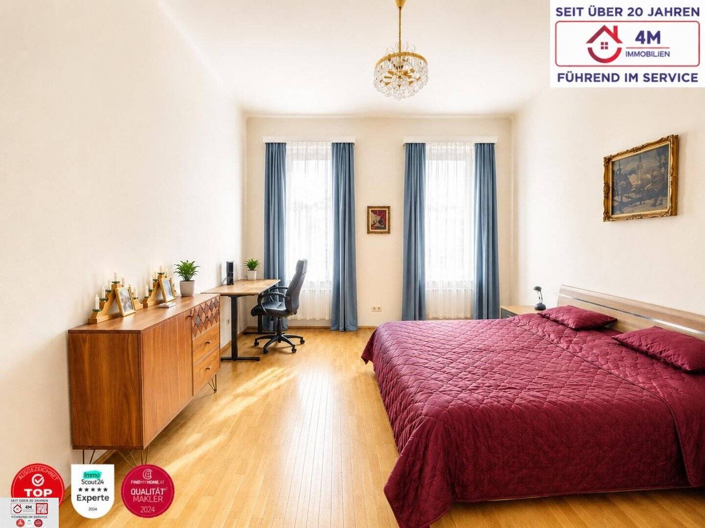 Charming period apartment with elevator and parquet in quiet location