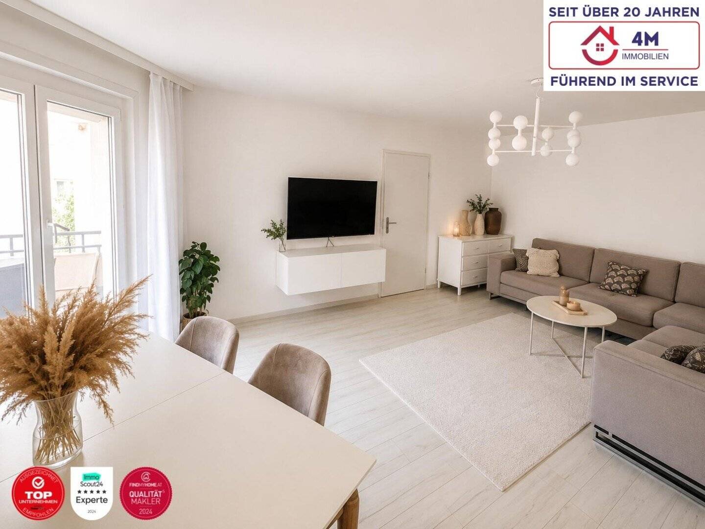 Ruhige 3 Zimmer Wohnung mit Loggia in Hoflage