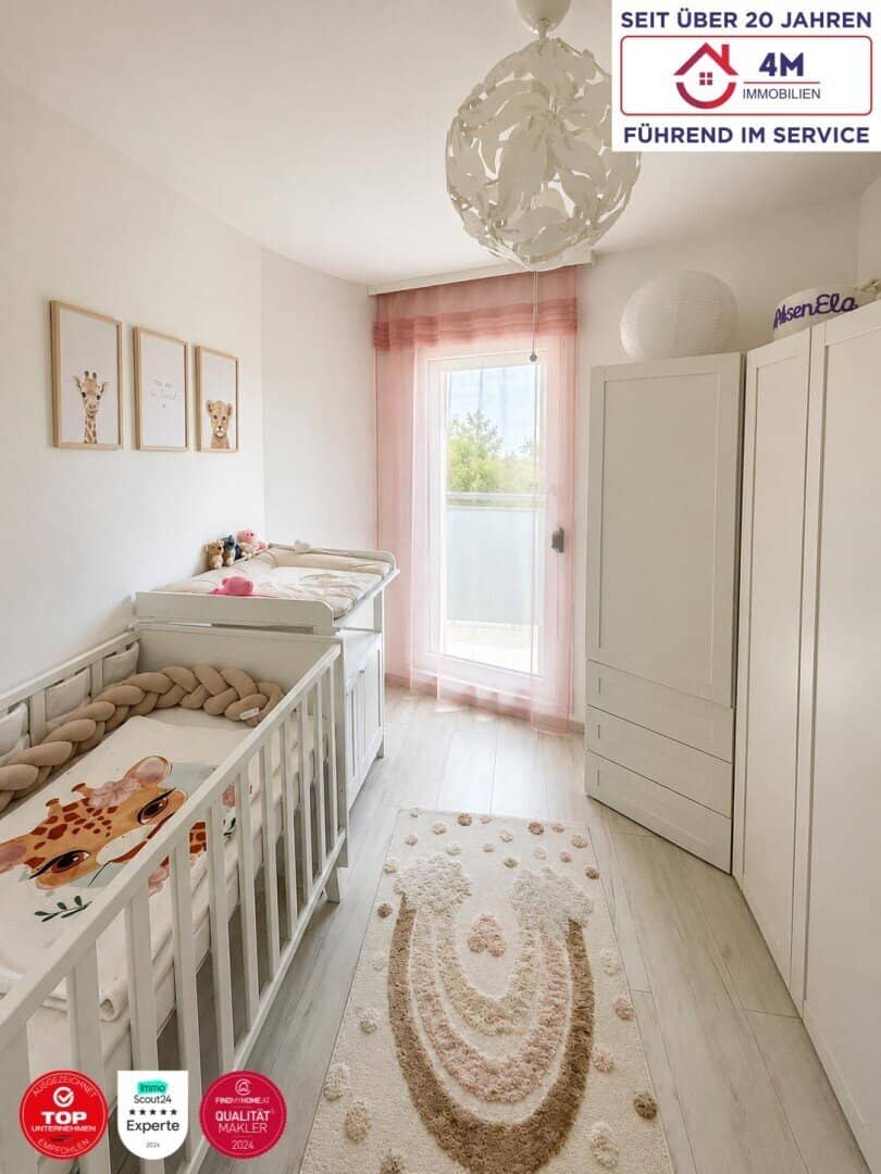 Ruhige 3 Zimmer Wohnung mit Loggia in Hoflage