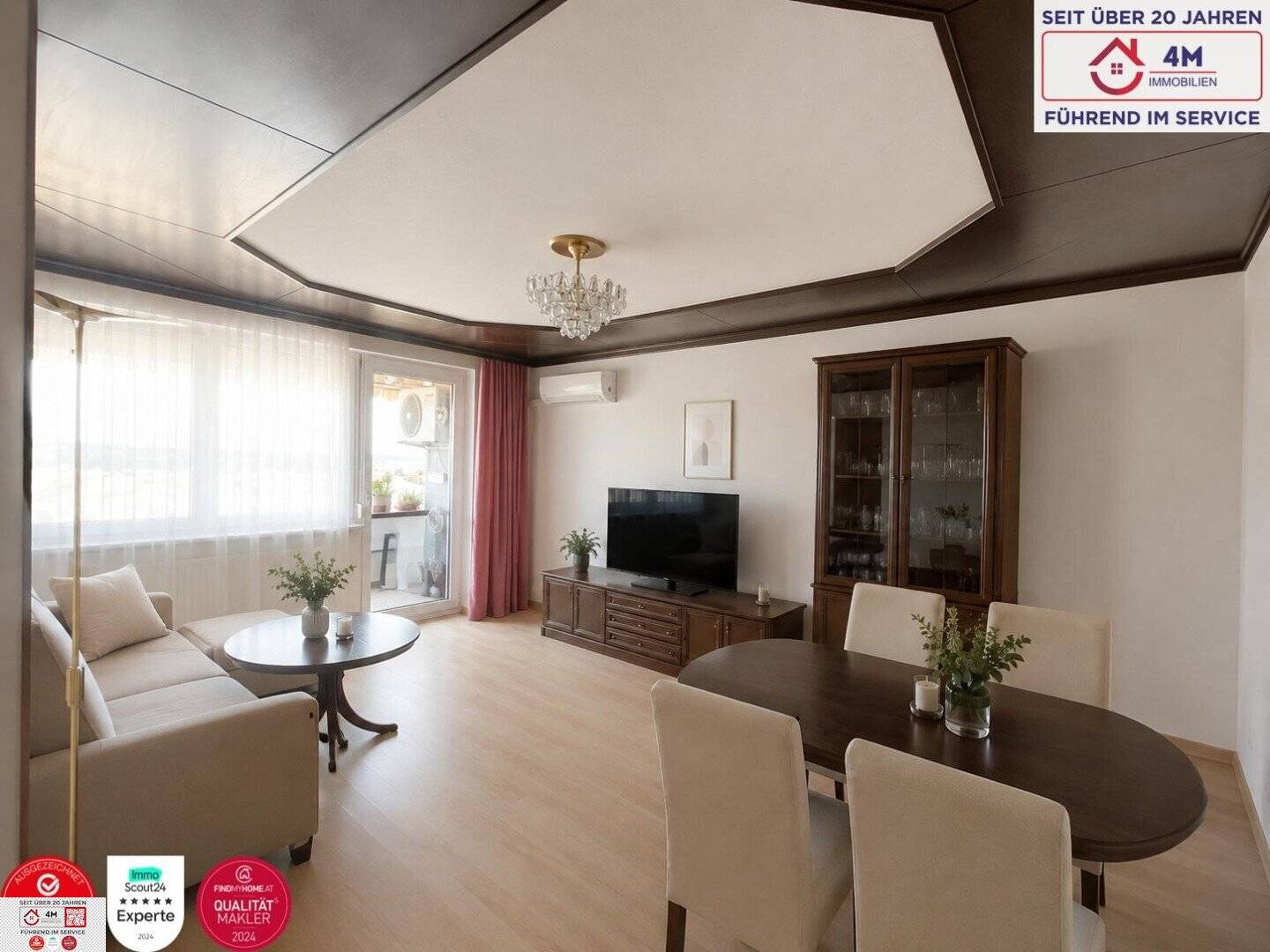 Helle Wohnung mit Loggia und Klimaanlage