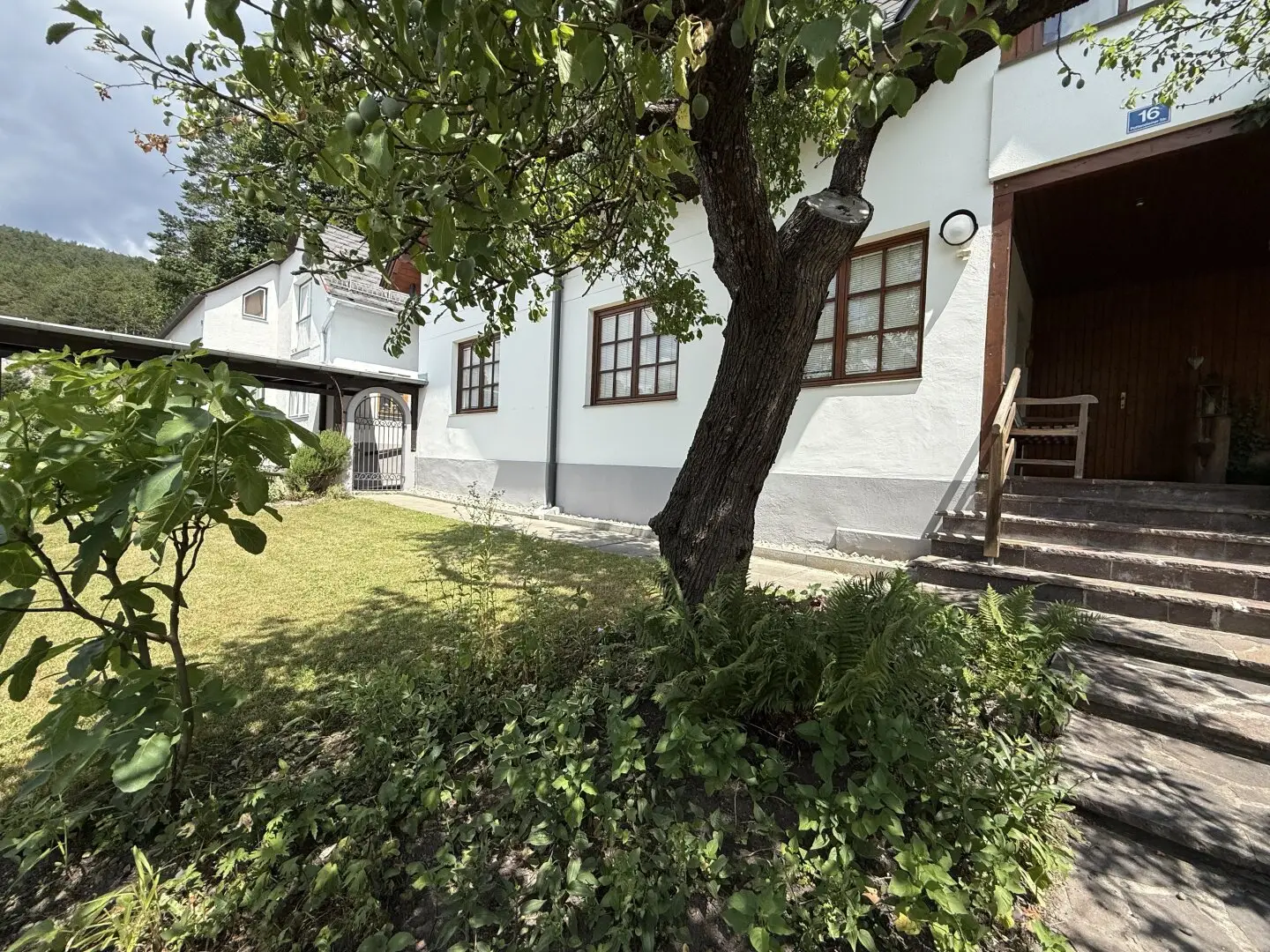 Family house with winter garden and garden plot