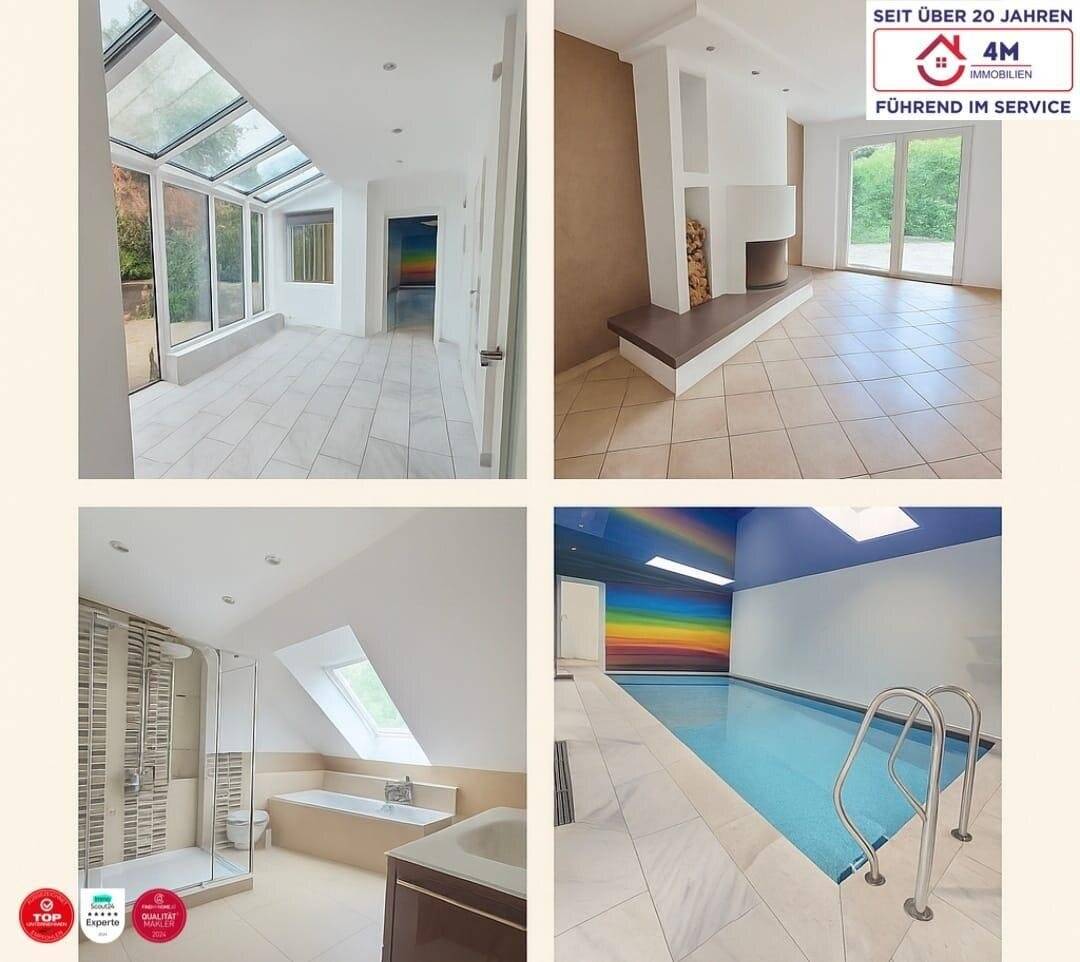 Single-family house with indoor pool sauna and roof terrace