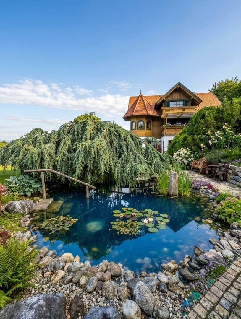 Chalet with pool sauna and two living units on 3928 m²