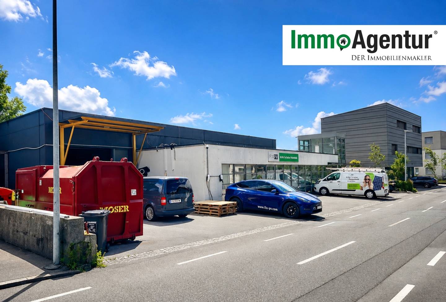 Gewerbehalle mit Büro und Keller auf 745 m² Grundstück