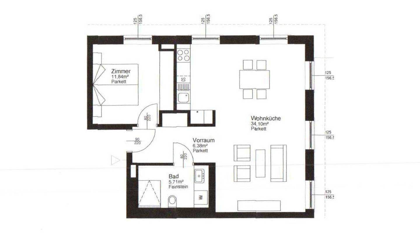 Bright apartment with parking in Wallsee