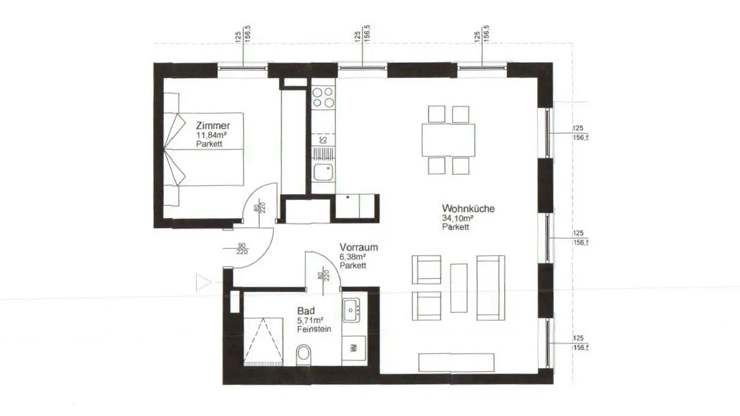 Bright apartment with parking in Wallsee
