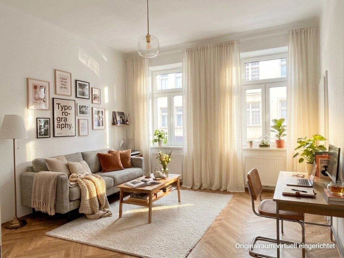 ZUM VERLIEBEN! - TRAUMHAFT SANIERTE 3-ZIMMER-WOHNUNG IM STILALTBAU, BALKON IN DEN LAUSCHIGEN INNENHOF MÖGLICH