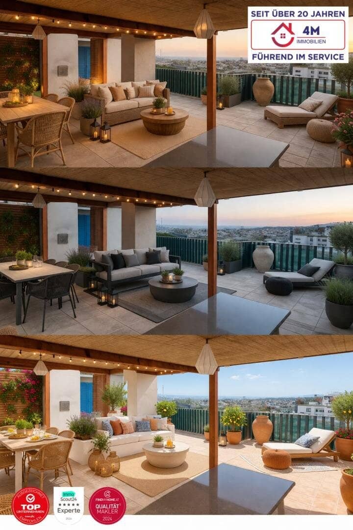 Maisonettewohnung mit Balkonen und Terrasse in Wien-Favoriten