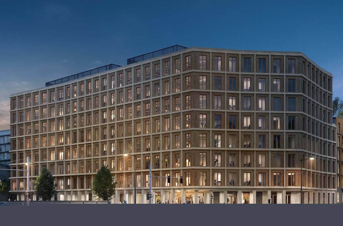 Bürofläche im siebten Stock mit Personenaufzug und Doppelboden