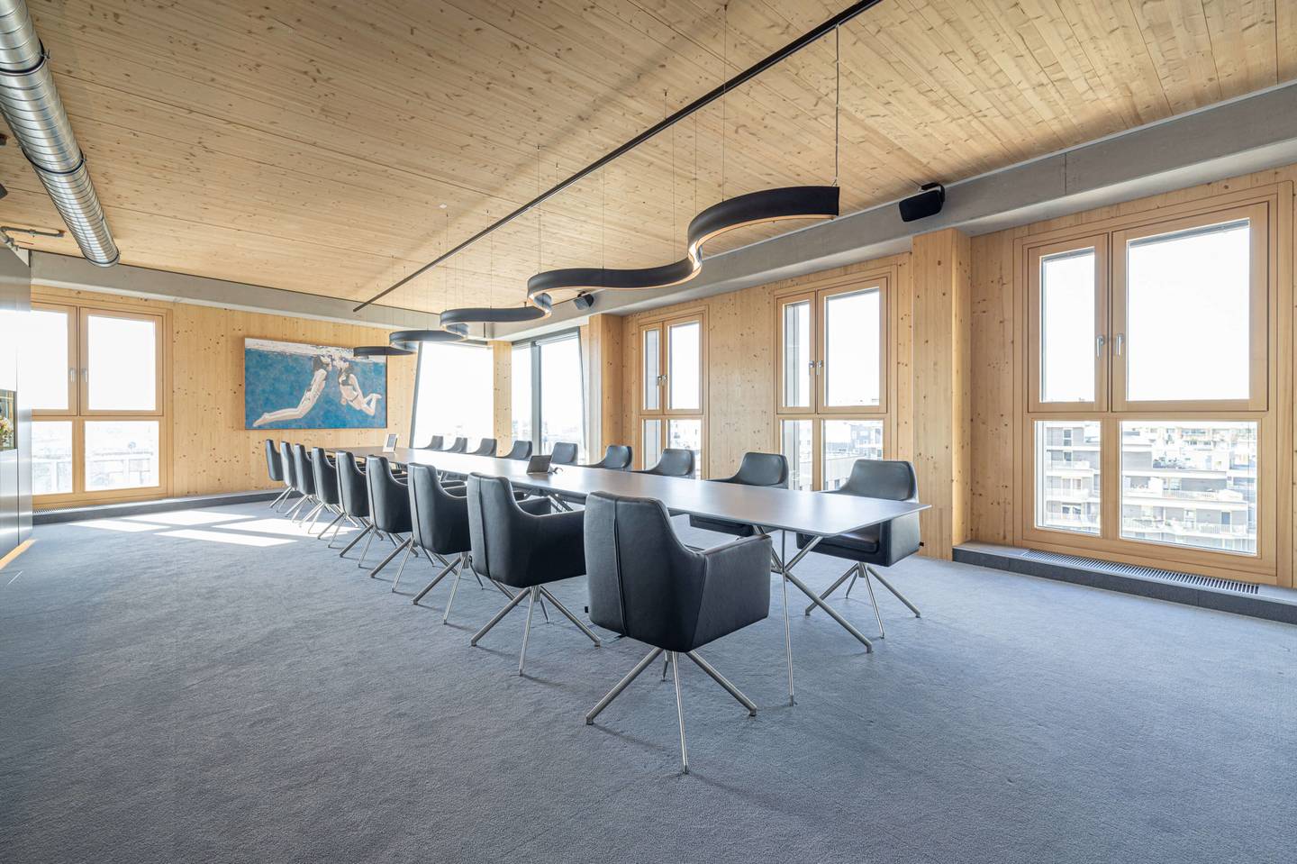 Office space in HoHo Wien with underground parking and fitness center