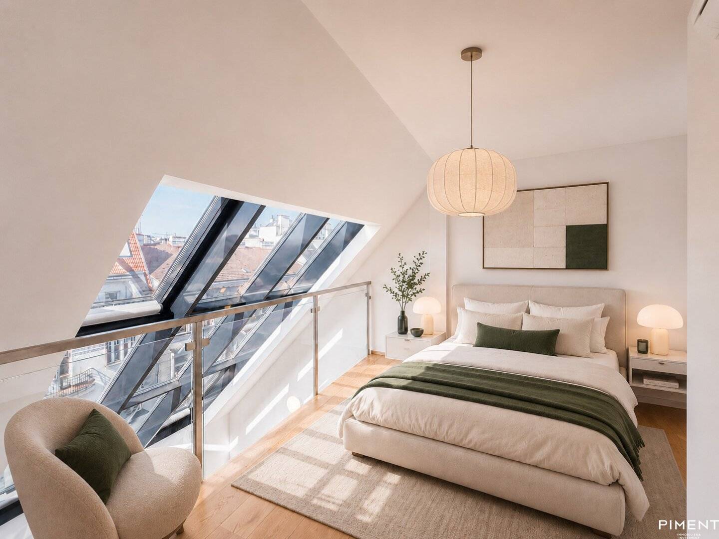 Bright attic apartment with terrace and views over Vienna