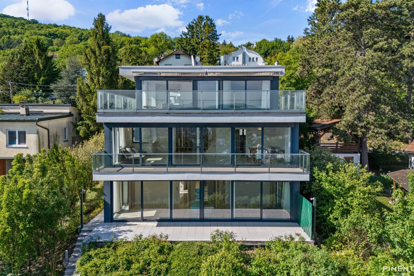 Einfamilienhaus mit Garten und Panorama am Leopoldsberg