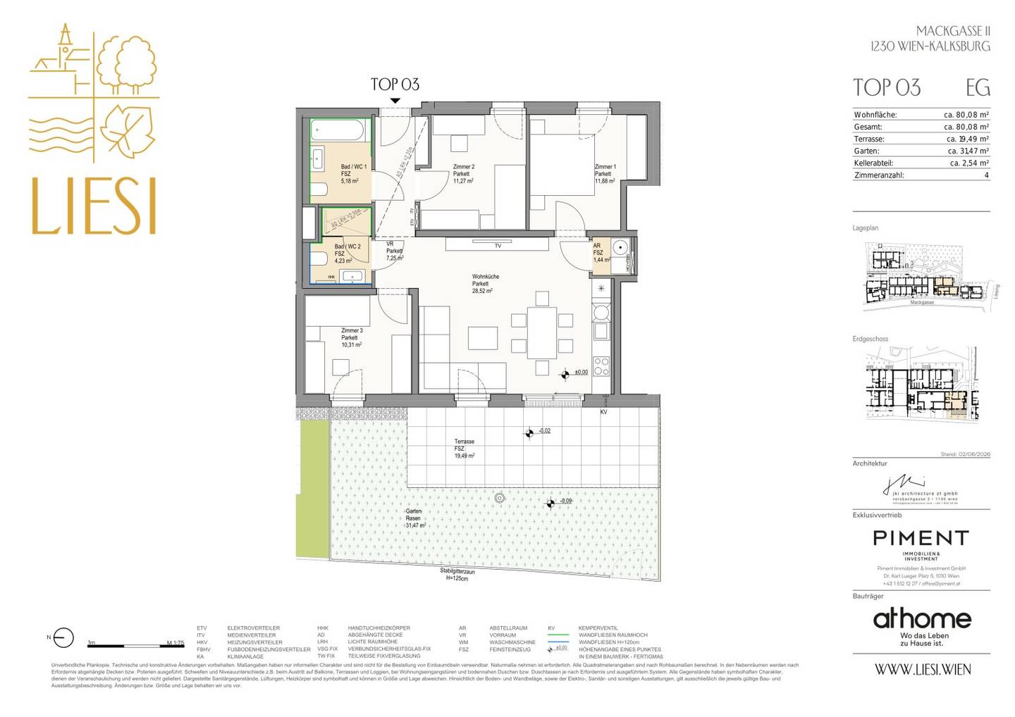 Garden apartment with terrace and garden by Kalksburg courtyard