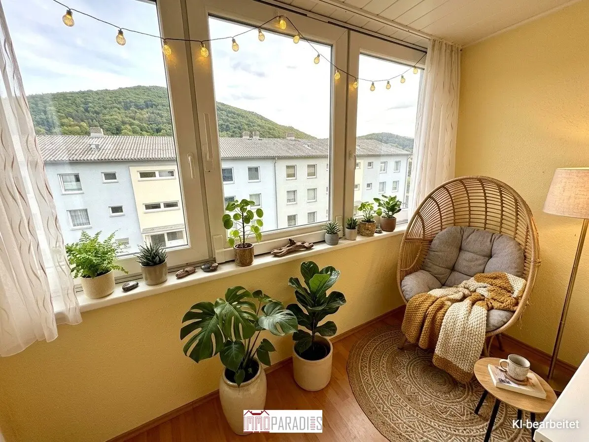 Well-maintained apartment with loggia and panoramic view