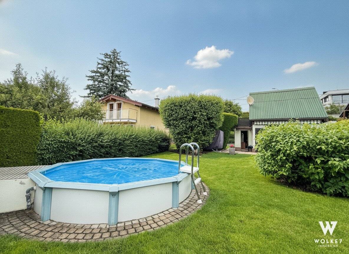 Gepflegtes Kleingartenhaus mit Pool und Balkon in Wien