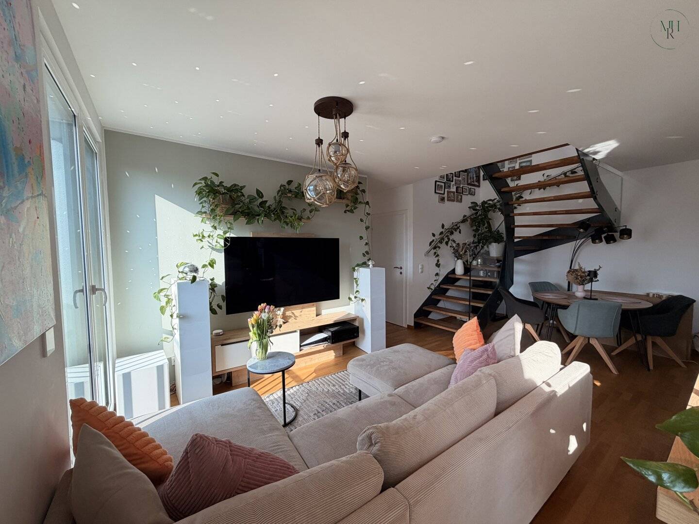 Dachgeschosswohnung mit Südwest Dachterrasse und Grünblick