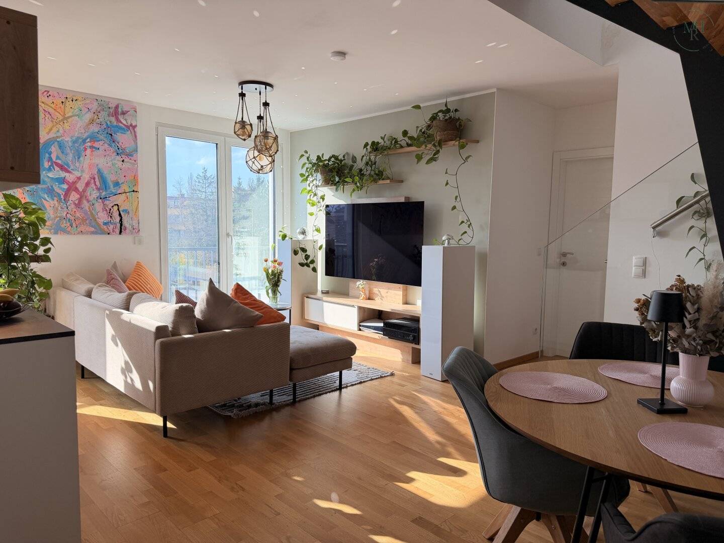 Dachgeschosswohnung mit Südwest Dachterrasse und Grünblick