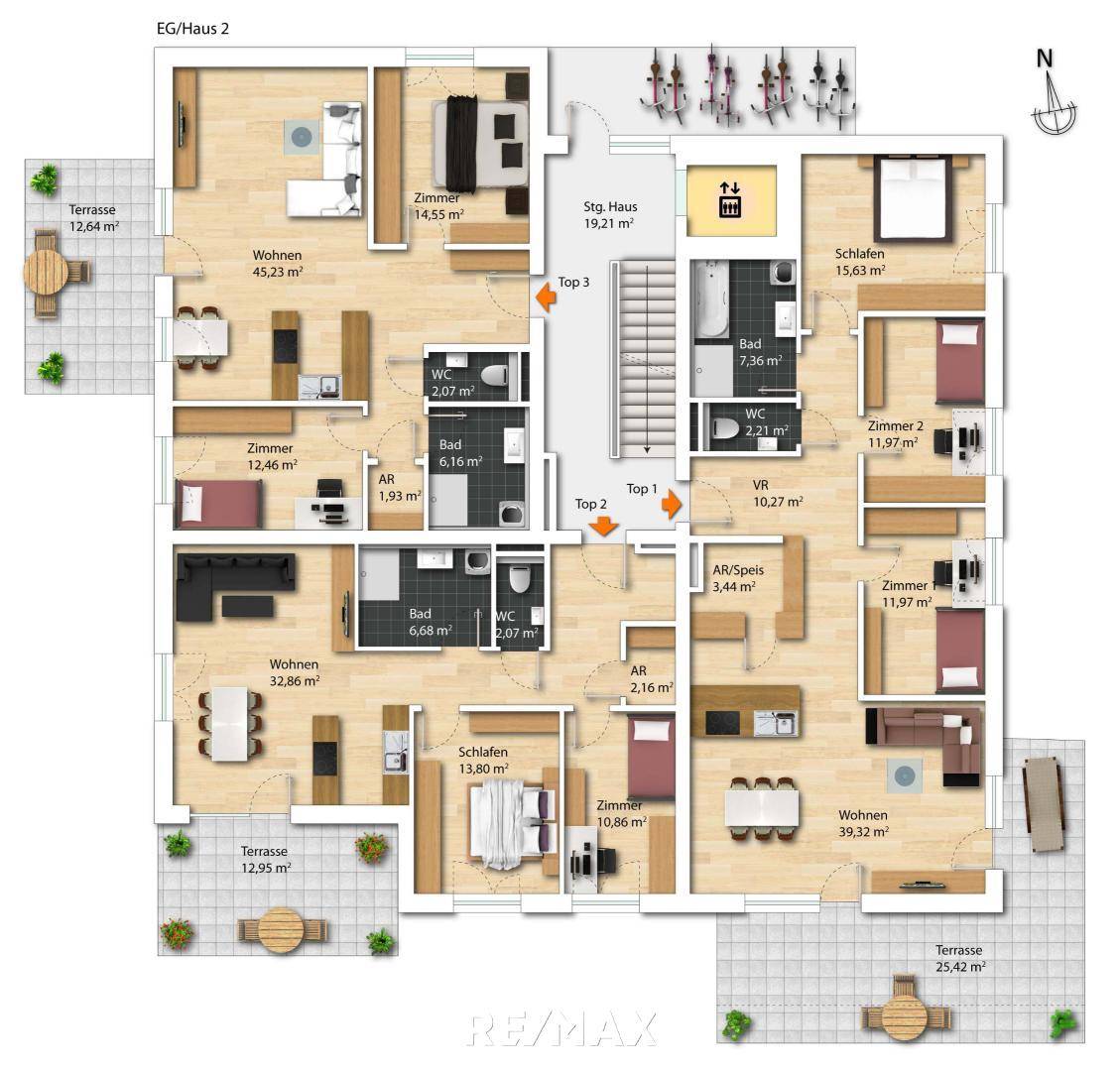 Erdgeschosswohnung mit Garten und Terrasse in Wilhering
