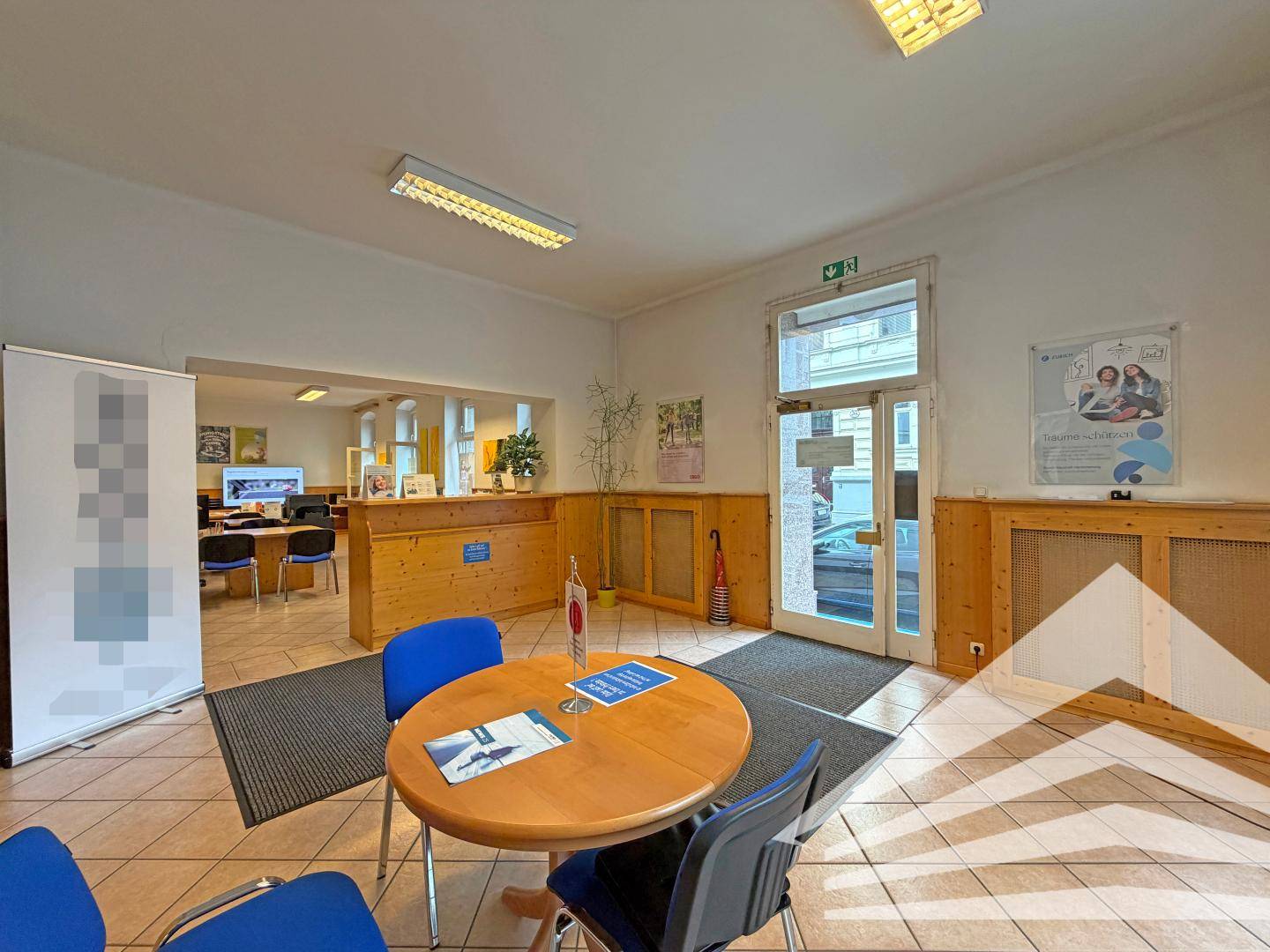 Ground floor commercial space with separate entrance