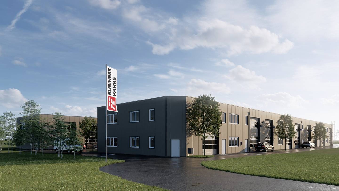 Halls in Gewerbepark Perg with district heating and connections