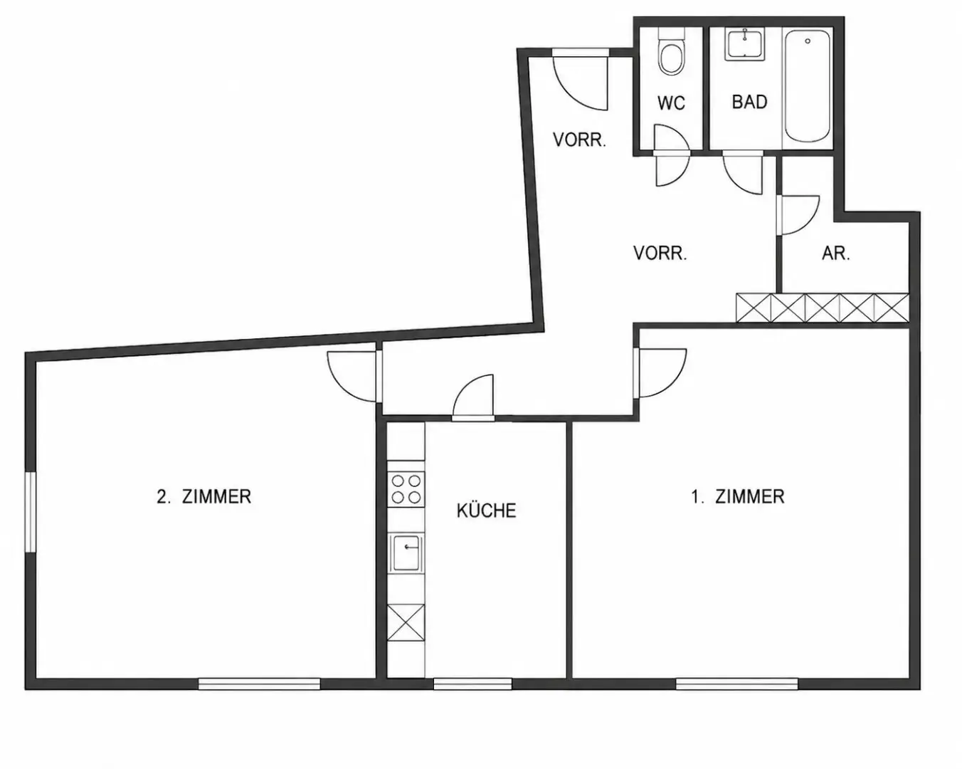 Helle 2-Zimmer-Neubauwohnung in U1-Nähe – freie Mietzinsbildung