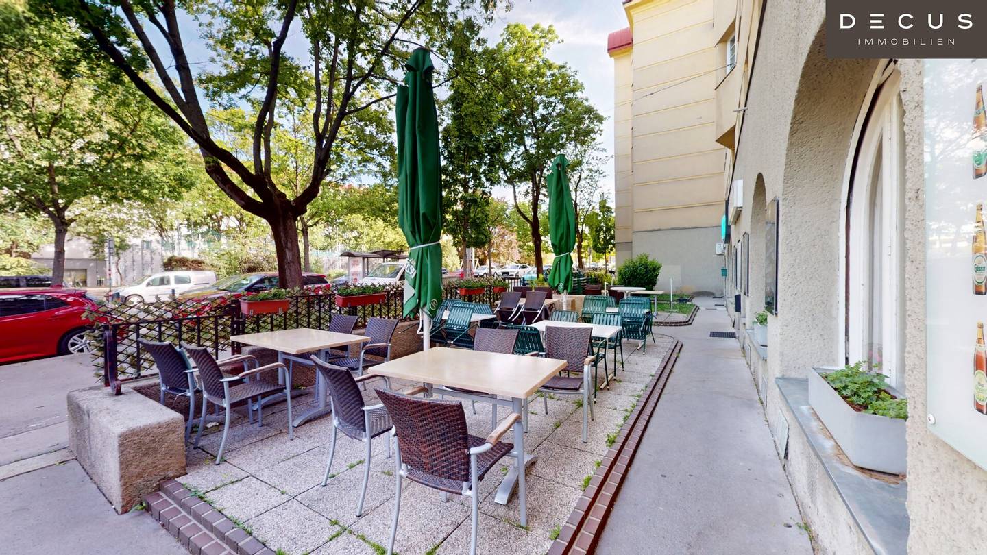 Gastronomielokal mit Gastgarten in Favoriten