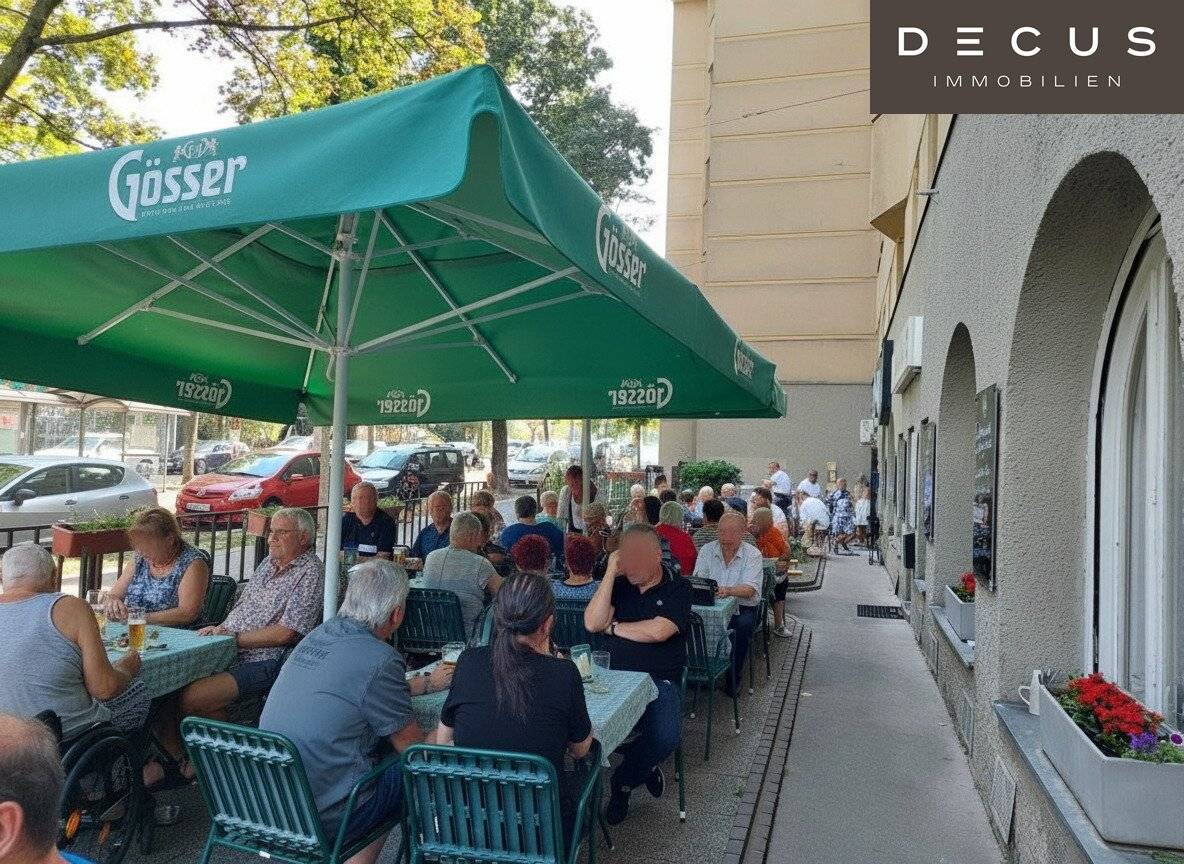 Gastronomielokal mit Gastgarten in Favoriten