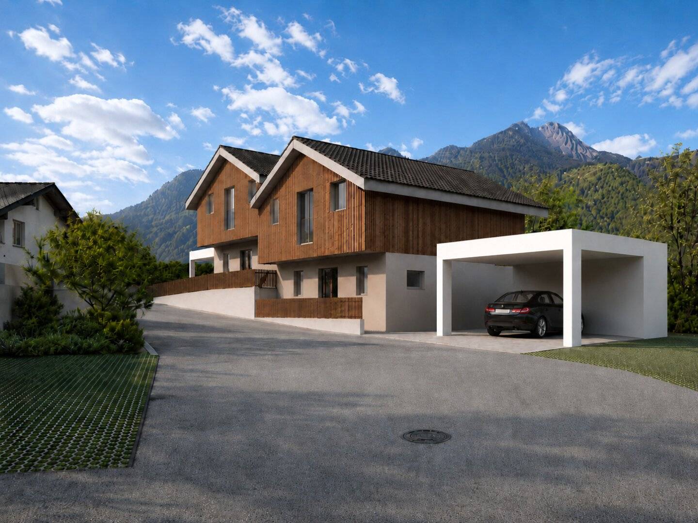 Doppelhaushälfte am Sulzbach mit Garten und Terrasse