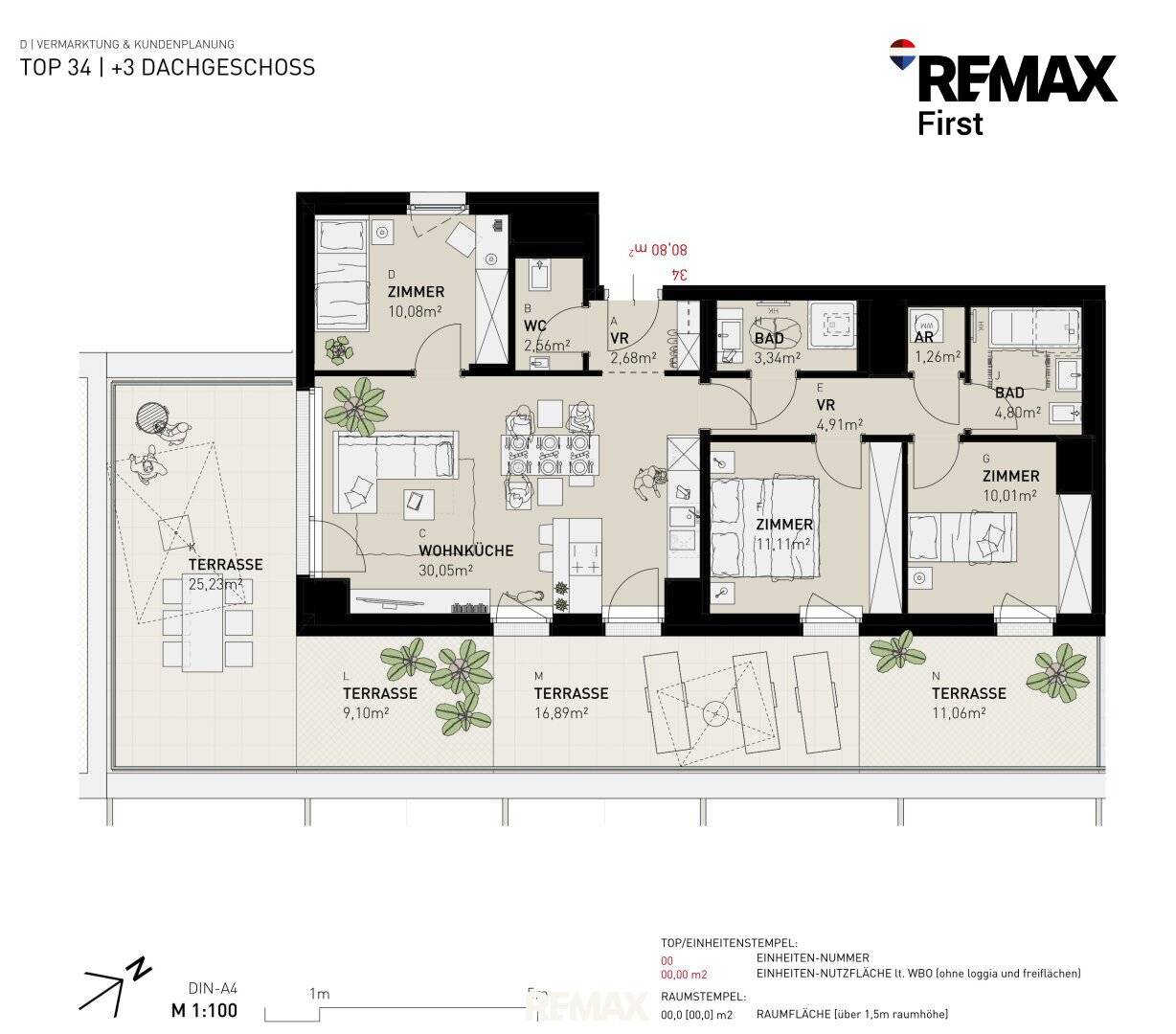 New build apartment with large terrace in Stadlau