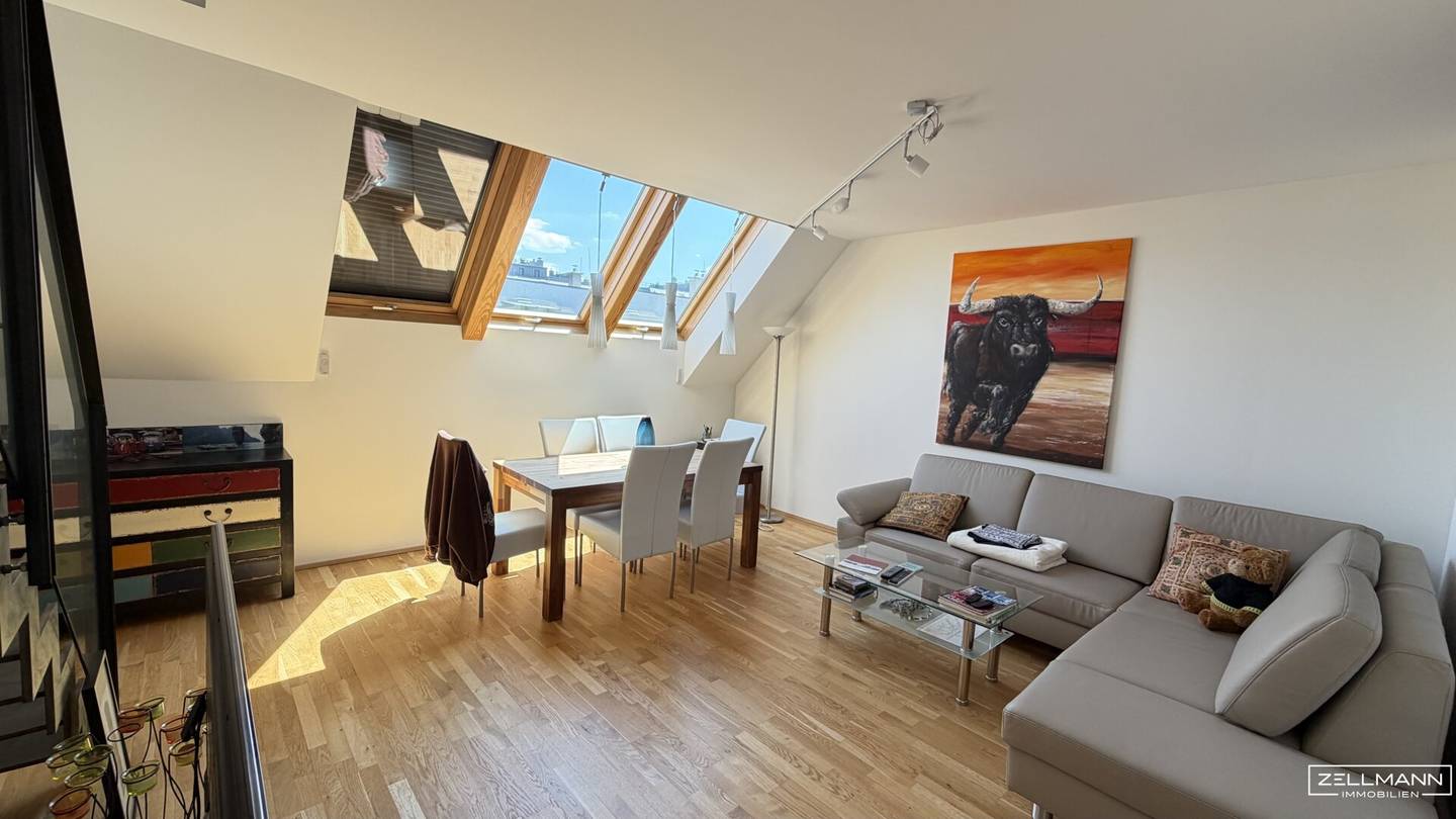 Penthouse apartment with gallery and two terraces