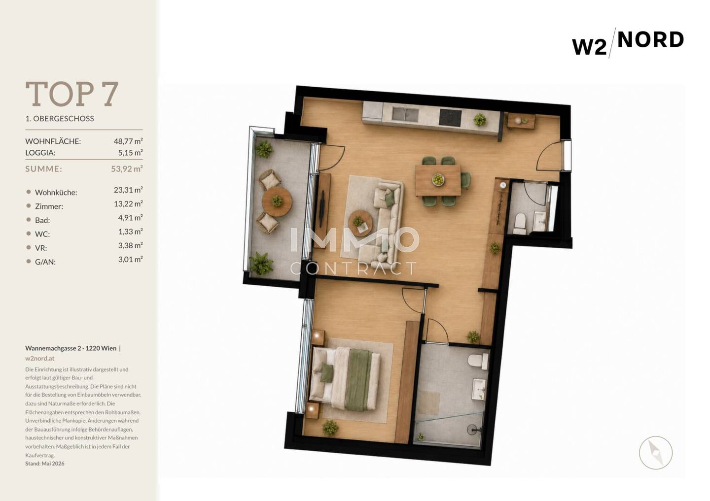 Neubauwohnung mit Loggia und Weitblick
